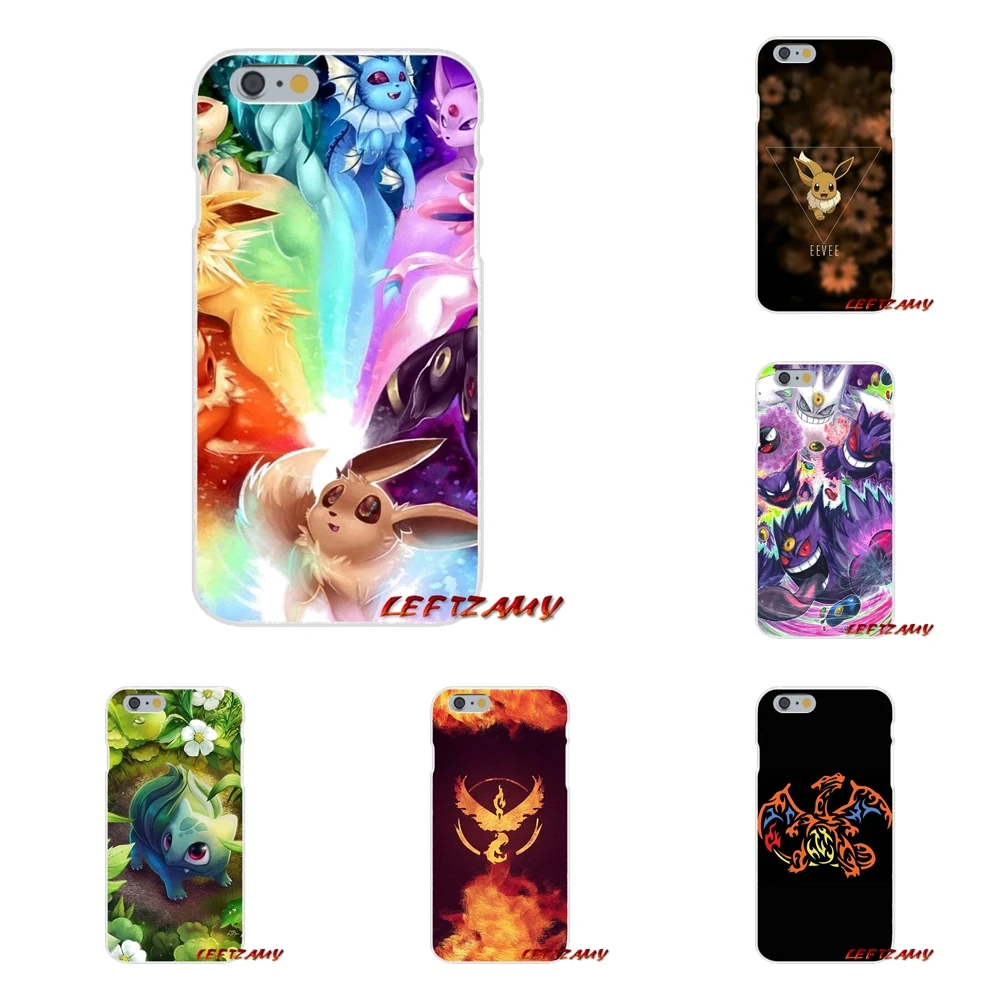 

For Sony Xperia Z Z1 Z2 Z3 Z4 Z5 compact M2 M4 M5 E3 T3 XA Aqua Accessories Phone Cases Covers cartoon pokemons eevee pika
