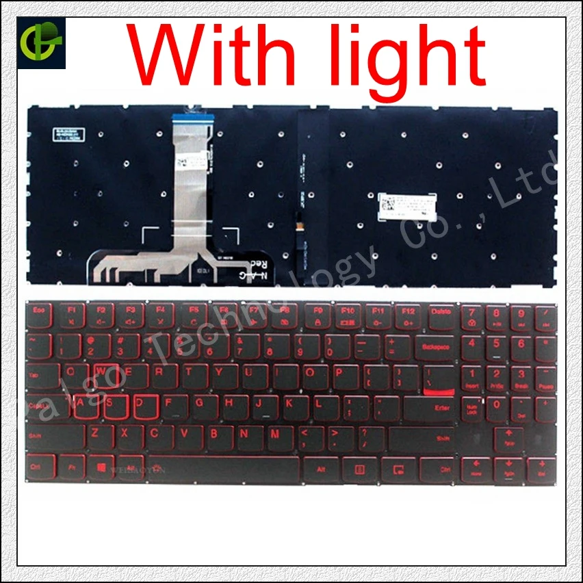  English Backlit Keyboard for Lenovo Legion Y520 Y520-15IKB Y720 Y720-15IKB R720 R720-15IKB 15 15IKB