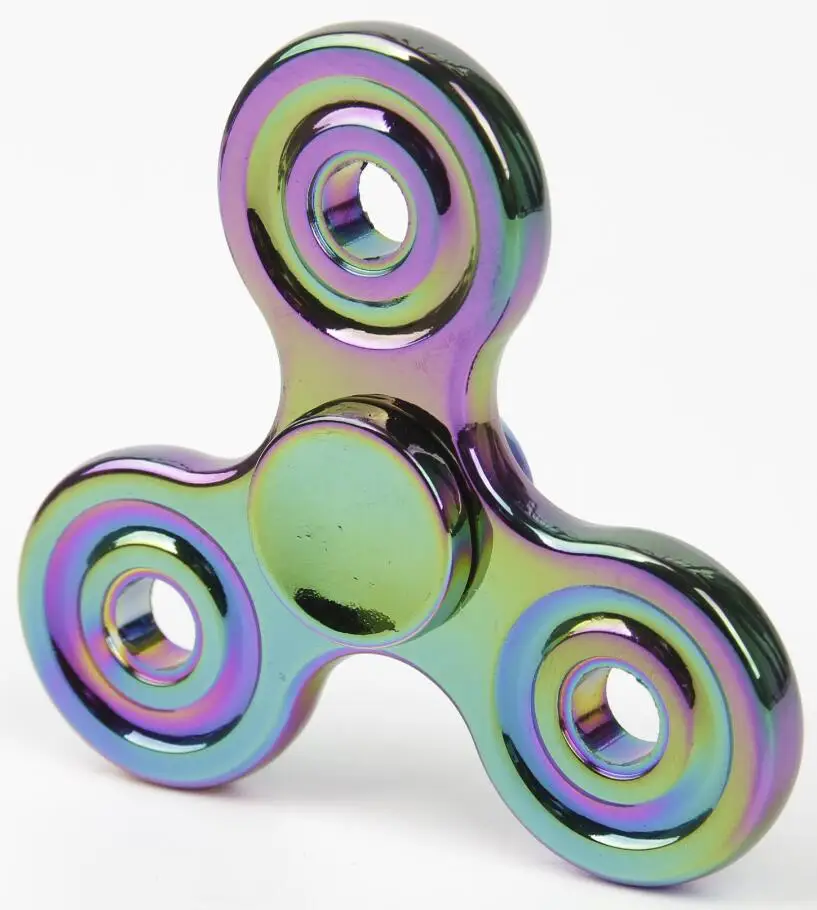 Красочная Горячая EDC Tri-Spinner игрушка, Спиннер для детей аутизм и Снятие напряжения ручной Спиннер - Цвет: 6