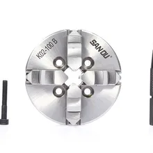 Токарный патрон с ЧПУ 4 кулачковый ручной Самоцентрирующийся " мини-патрон K02-100B K02 100B закаленная сталь для токарного станка по дереву