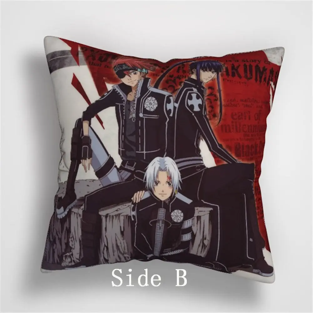 Suef Anime manga D Gray man Anime two sided Pillow Cushion Case Cover 797