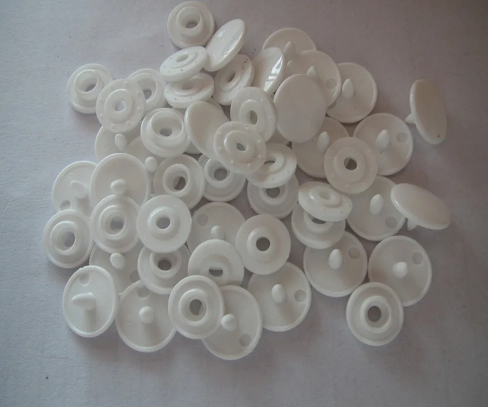 

Free shipping 20 sets T3(10.7mm) KAM B3 snap button for sewing baby color plastic fastener snap button white color