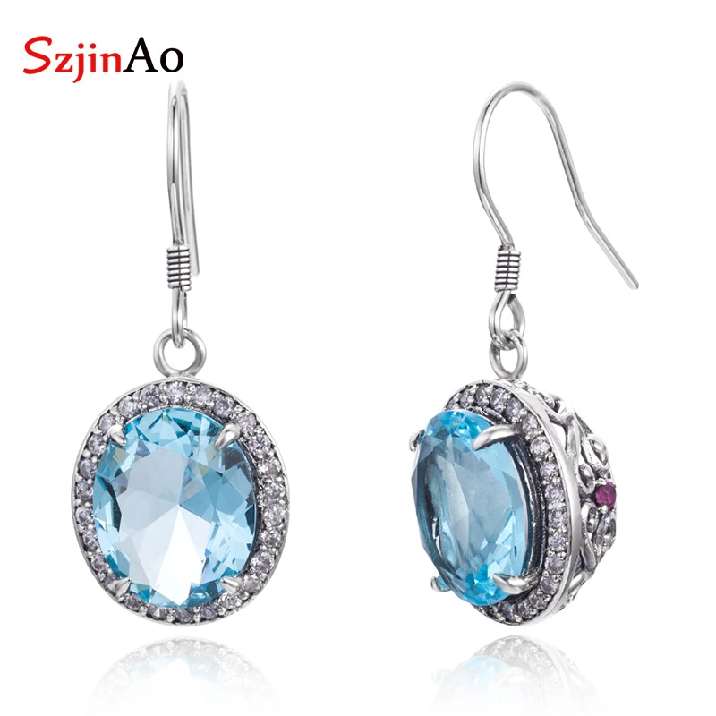 Extravagant Sterling Silver Earrings Genuine Solid 925 Water Drops Handmade Extravagant Sterling Silver Earrings Genuine Solid 925 Water Drops Handmade