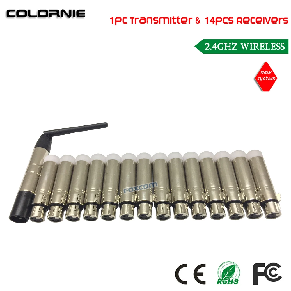 

DHL Free Shipping 2.4G DMX512 DJ Wireless Transmitter Lighting Control For Stage & City Light