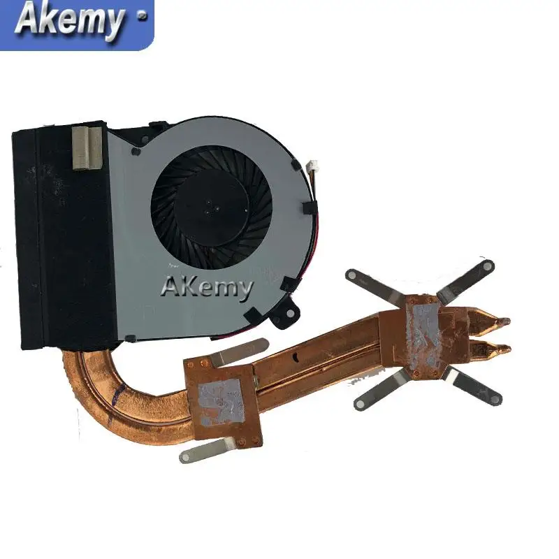 Akemy جديد 13NB01X1AM0101-147E ل ASUS X750J X750JN X750JB Heatsinki مع مروحة وحدة المعالجة المركزية مروحة تبريد غرفة تبريد الحرارة بالوعة برودة