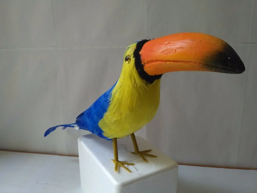 new simulationblue bird model polyethylene&furs Toucan toy gift 45cm 