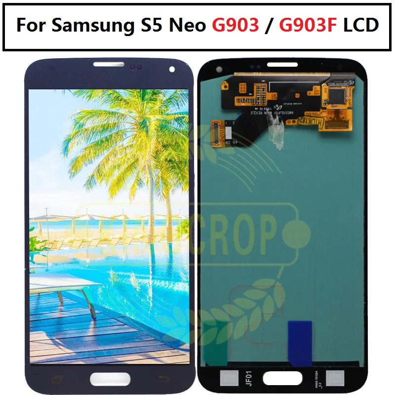 100% протестированный Super AMOLED для SAMSUNG S5 NEO G903 ЖК-экран Samsung G903F сенсорный дигитайзер