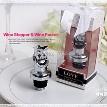 Новые горячие продажи любовь хром pourer вина Романтический свадебной и подарок для гостей компанией DHL FEDEX