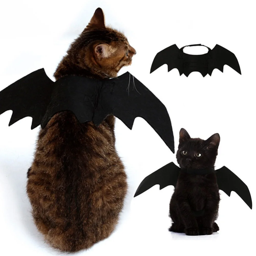 Null 1PC Funny Cats Cosplay Costume Halloween Pet Bat ...
