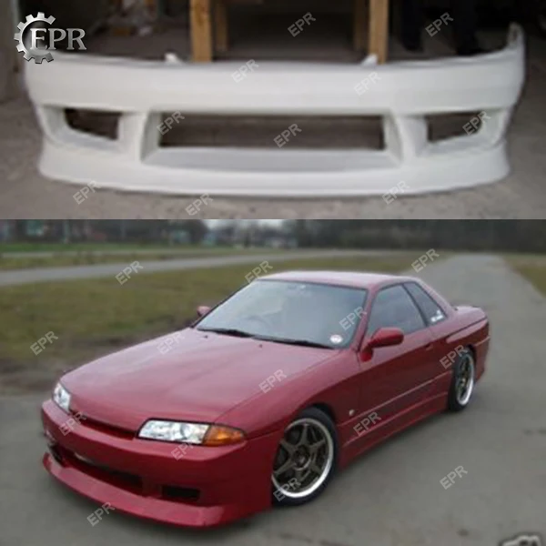 Для Nissan Skyline R32 GTS VX Тип FRP стекло волокно Передний + задний бампер Body Kit Настройка