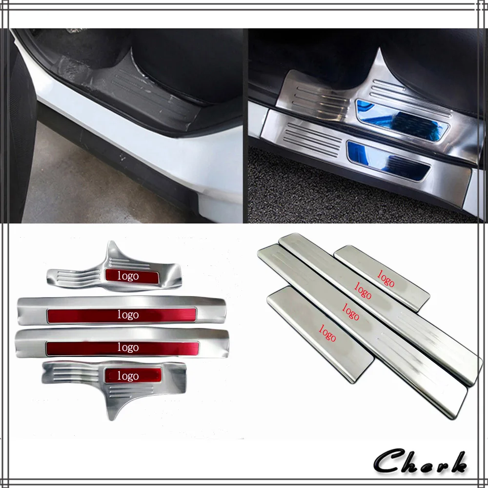 

Stainless Steel Inner Side Door Sill Scuff Plate Threshold Protector 4pcs For Renault Koleos 2017