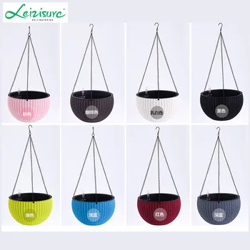 

Rattan creative DIY automatic watering lazy plastic pastoral hanging orchids