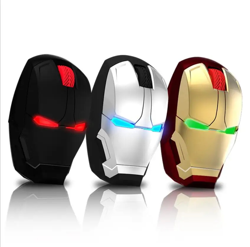 

The Avengers Iron Man Mouse 2.4G Wireless Computer Silent Click Mouse Gaming Mouse gamer computer mice With Retail Package