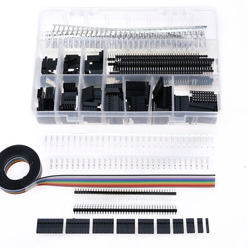 

New Hot 635pcs Pin Connector Portative Wire Jumper Crimp Pin Connector Header for Electric Wire
