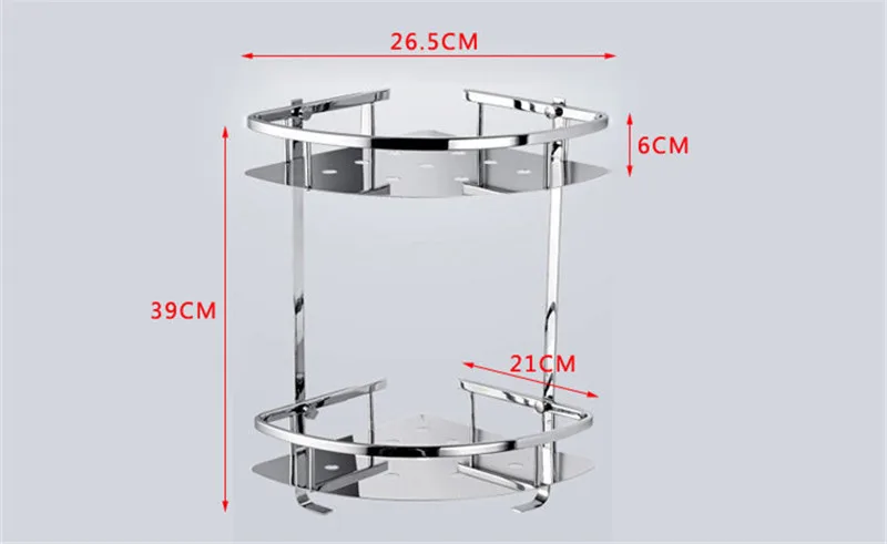 Полка для ванной из нержавеющей стали 304, полка для ванной, душевая полка, держатель болтов, вставляемая угловая полка, аксессуары для ванной