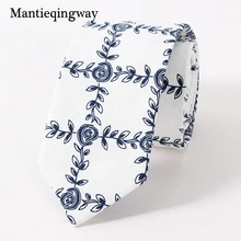 Мужские хлопковые Галстуки Mantieqingway в горошек с цветочным узором и клетчатым узором, обтягивающие Галстуки для смокинга, мужские свадебные костюмы, галстуки, мужские галстуки