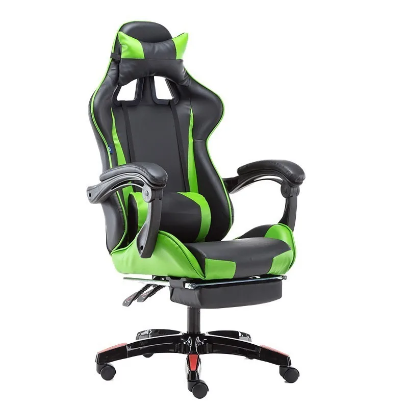 Высокое качество Poltrona Silla геймер живое офисное кресло Эргономика с подставкой для ног Синтетическая кожа бытовые нейлоновые ножки могут лежать