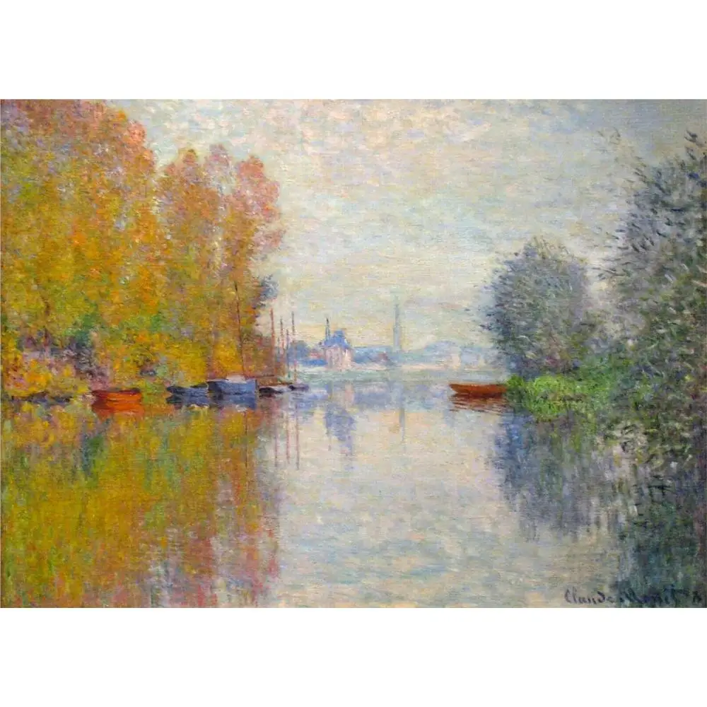 Пейзажи искусство осень на Сены в Argenteuil II от Клода монета картины маслом холст