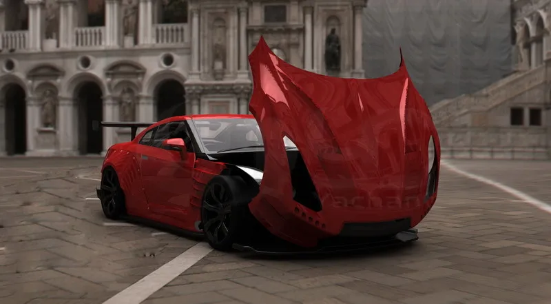 2008-2014 Nissan R35 GTR CBA DBA Bensopra Style Bodykit FRP (20)