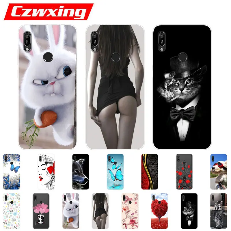

Huawei Y6 2019 Case Huawei Y6 2019 Silicone TPU Cover Soft Phone Case For Huawei Y6 2019 MRD-LX1 MRD-LX1F Y 6 Prime Y6Prime Case