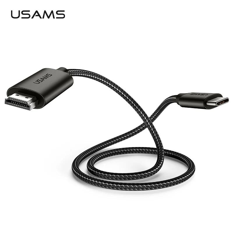 

Type C to HDMI 2.0 4K HD Aux Cable Adapter Male&Female HDMI to Type c Male Jack Audio Adapter Braided USB C Cable TV HDMI cable