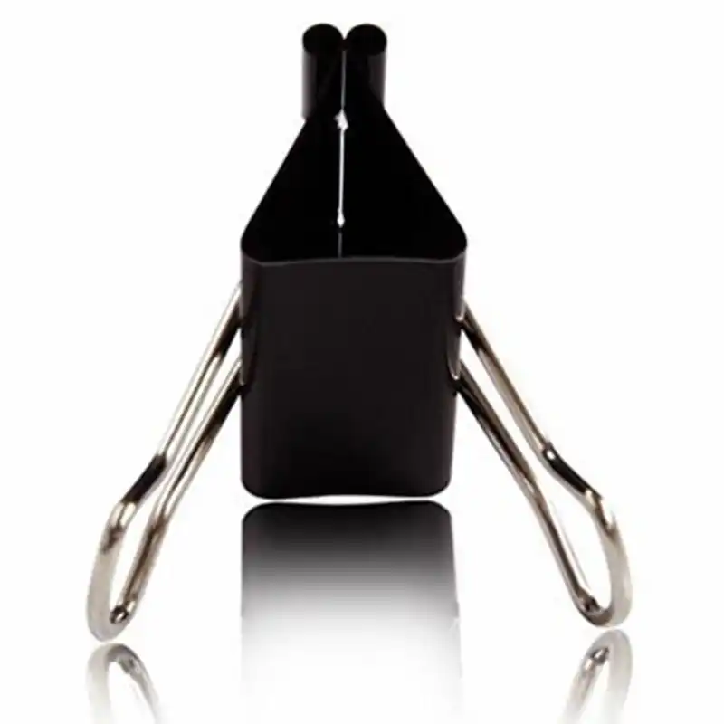 36 pieces/Lot Black Metal Binder Clips 15/19/25/32/41/51mm Notes Letter