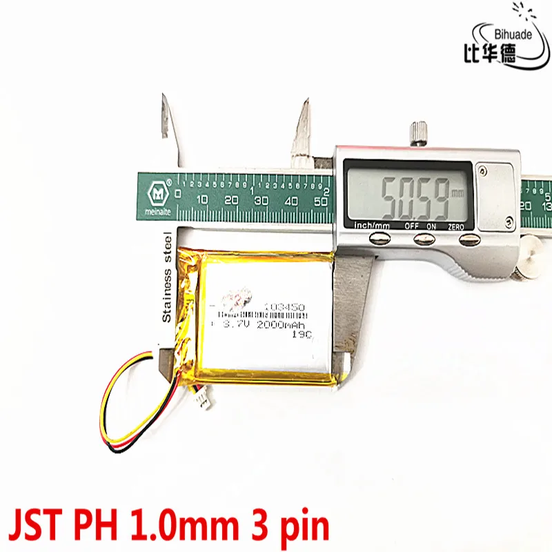 2019 литиевая батарея 3,7 V литиевая батарея раннего 103048 1500 мАч фар gps навигатор общего полимерные батареи