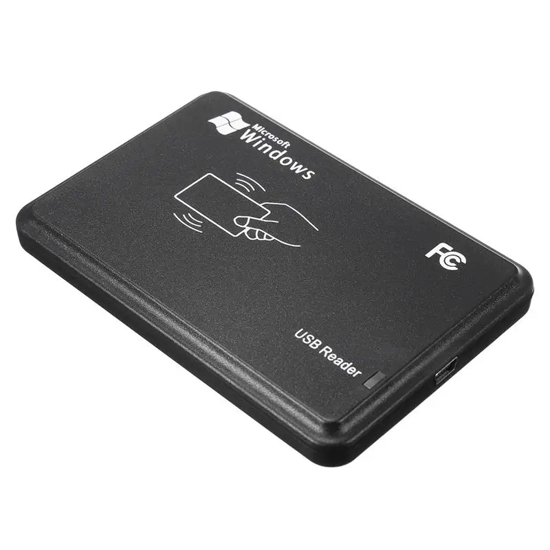 13,56 МГц черный USB датчик приближения Смарт RFID IC считыватель карт + 30 ps брелоки с RFID набор опционально (RFID считыватель для контроля доступа)