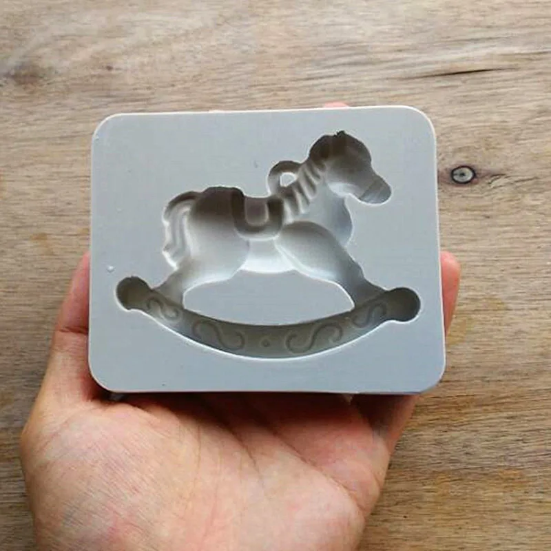 3D Carousel Horse Mould Silicone Fondant Cake Molds Kitchen Cake