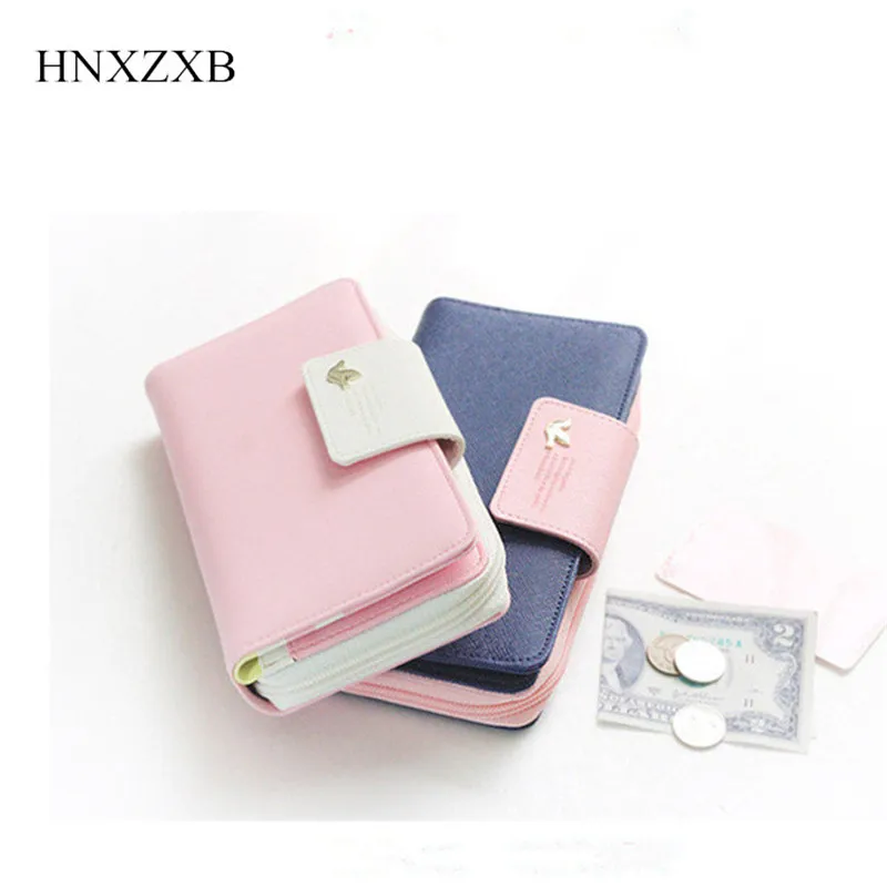 

HNXZXB Women Wallets Short Coin Purse Candy Color Female Card Holder Wallet With Key Ring Double Zipper Purse