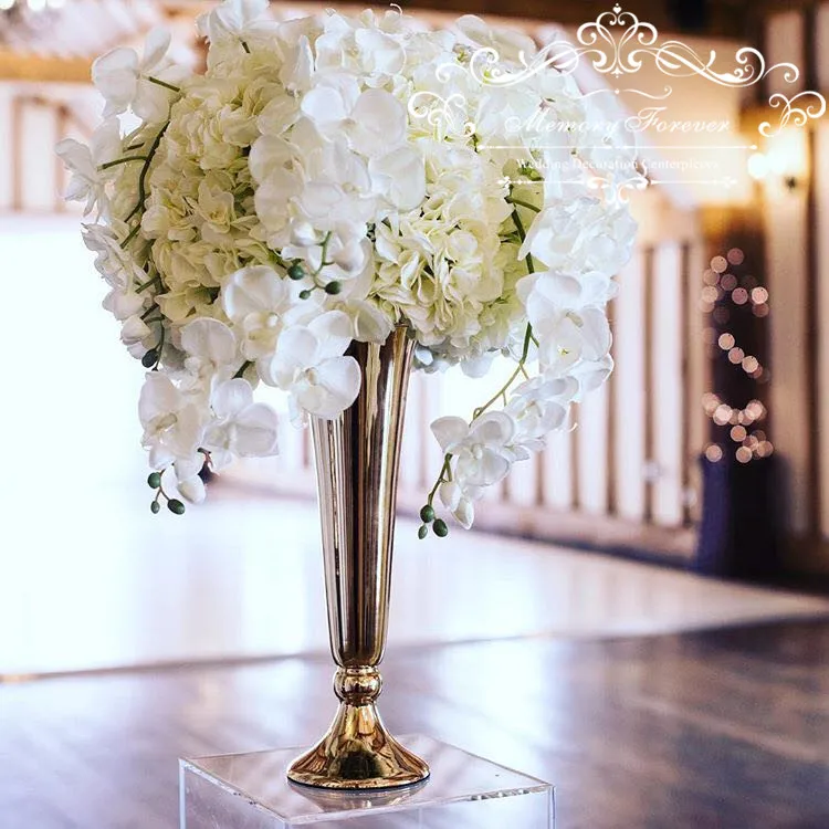 50cm Iron Luxury Flower Vase Display Wedding Table Centrepiece Home