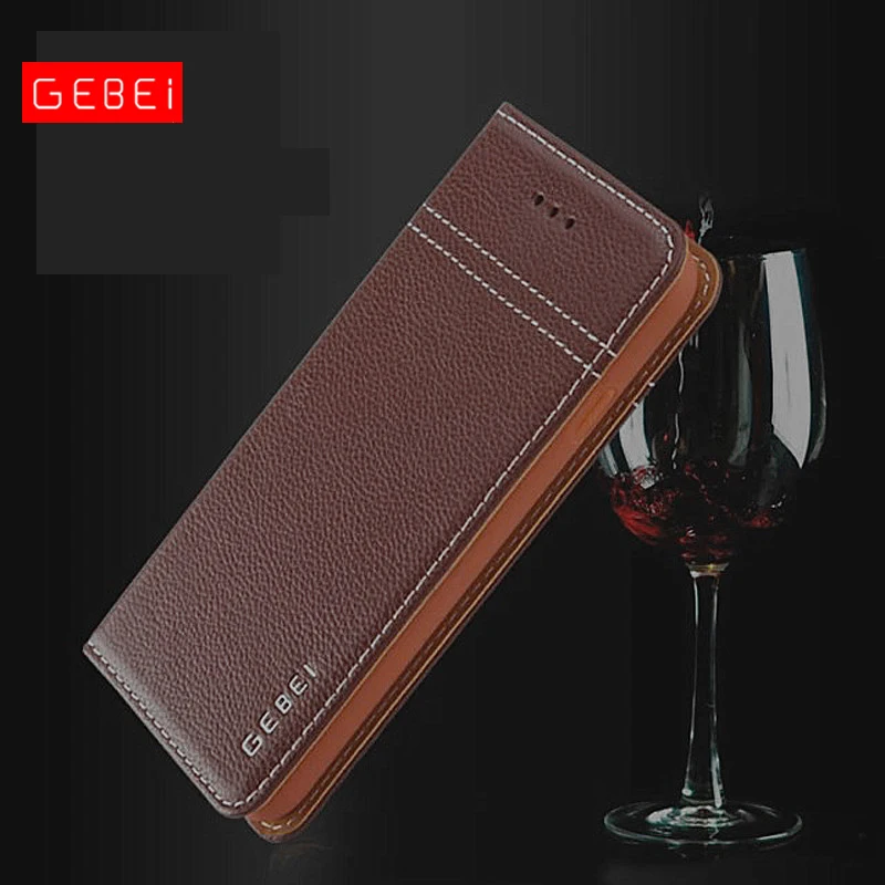 imágenes para Lujo Original de la Marca GEBEI Diseño Único Imán Del Tirón Del Cuero Genuino Casos para el iphone 6 6 S 7 Más Caso de La Cubierta Con El Soporte de Funciones imágenes para Lujo Original de la Marca GEBEI Diseño Único Imán Del Tirón Del Cuero Genuino Casos para el iphone 6 6 S 7 Más Caso de La Cubierta Con El Soporte de Funciones