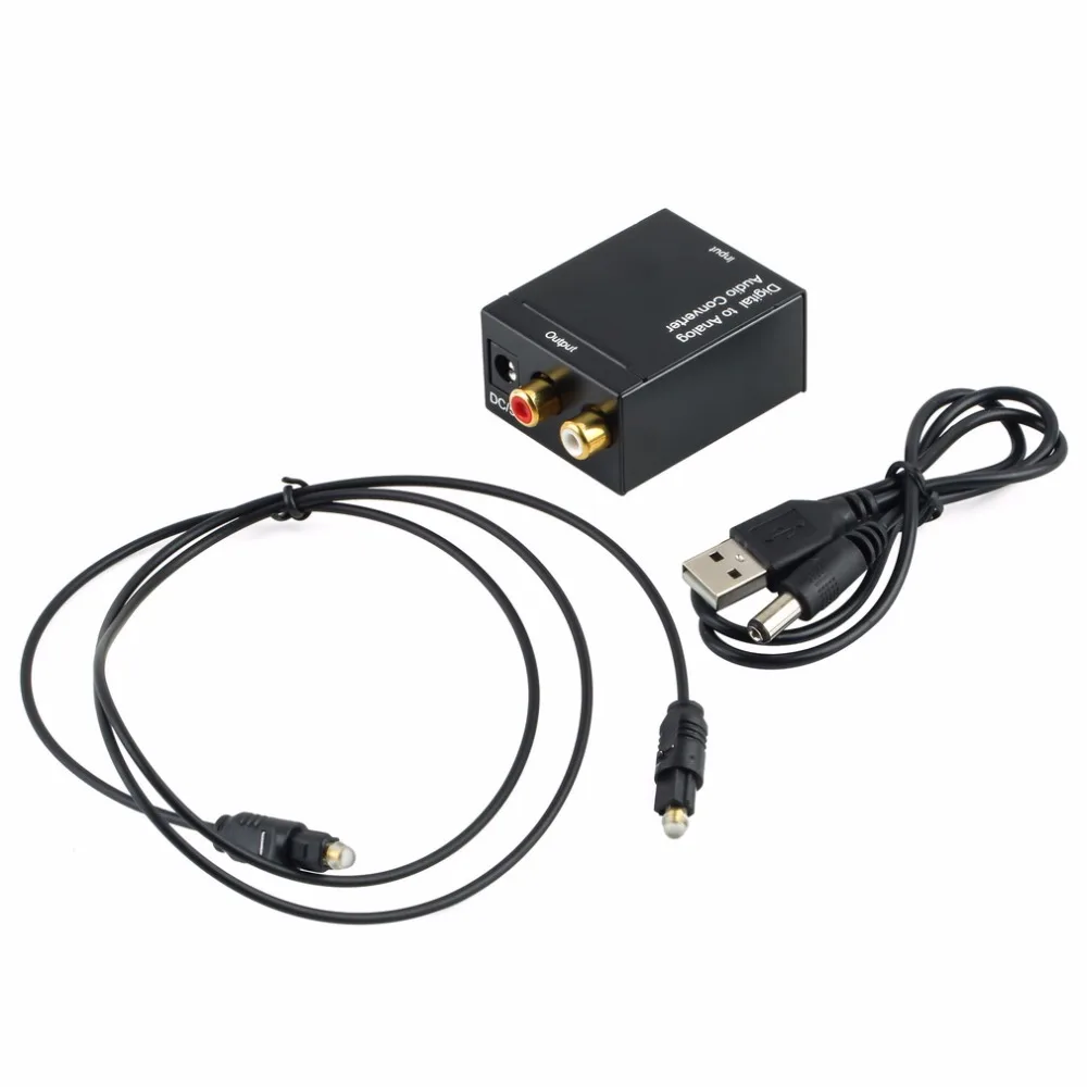 

Digital To Analog Audio Converter Adapter Optic Coaxial RCA Toslink Signal To Analog Audio Converter RCA Hight Quality