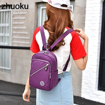 

Women Backpack Waterproof Nylon Lady Small Women's Backpacks Female Casual Travel School Bags Bagpack Mochila Feminina