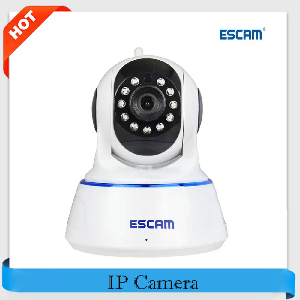 

Escam QF002 Mini WiFi IP Camera HD 720P CCTV Security Camera System P2P IR Cut Two Way Audio Micro SD Card Slot Night Vision Cam