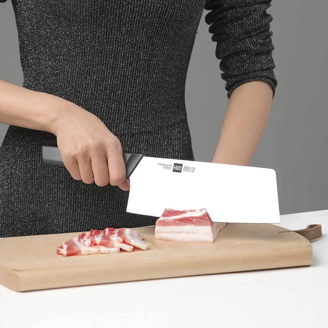 Xiaomi HuoHou антипригарный нож из нержавеющей стали набор ножей 6 шт. нож шеф-повара Кухня с ножницами