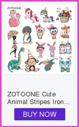 ZOTOONE Cute Cartoon Animal Patches Heat Transfer Iron on Patch for T-Shirt Children Gift DIY Clothes Stickers Heat Transfer G