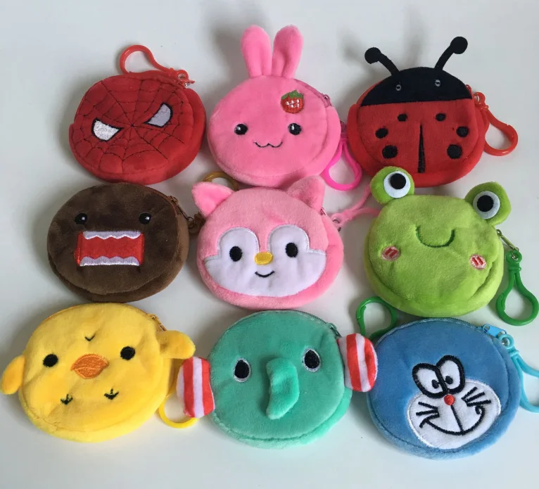 

ALL 22Designs Factory New 8CM Cartoon coin bag , Mini kid's coin purse , coin bag wallet pouch ; Gift pendant Coin BAG