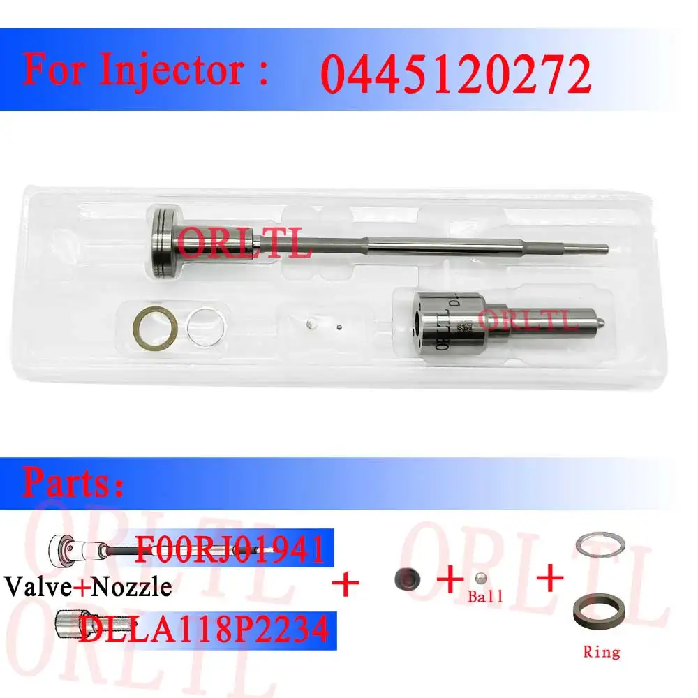 

ORLTL Common Rail Kits DLLA118P2234 (0433172234), Fuel Injection Valve F00RJ01941 For Cummins 0445120272