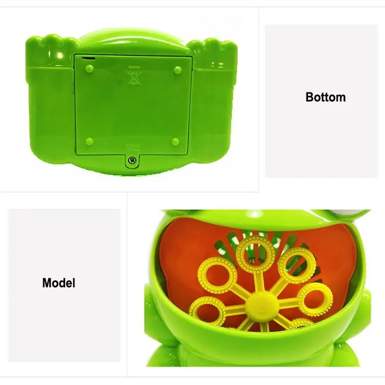 New Cute Frog Automatic Bubble Machine Blower Maker Party Summer Outdoor Toy for Kids Wholesale And Drop Shipping