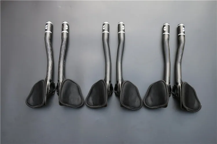 

Temani Full Carbon Fiber Bicycle TT Handlebar Road Bike Rest Handlebars bar 3k finish bicycle parts accessories