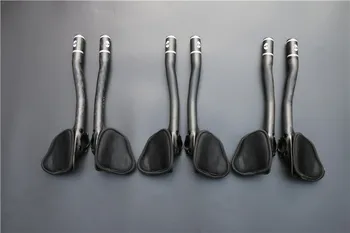 

Temani Full Carbon Fiber Bicycle TT Handlebar Road Bike Rest Handlebars bar 3k finish bicycle parts accessories