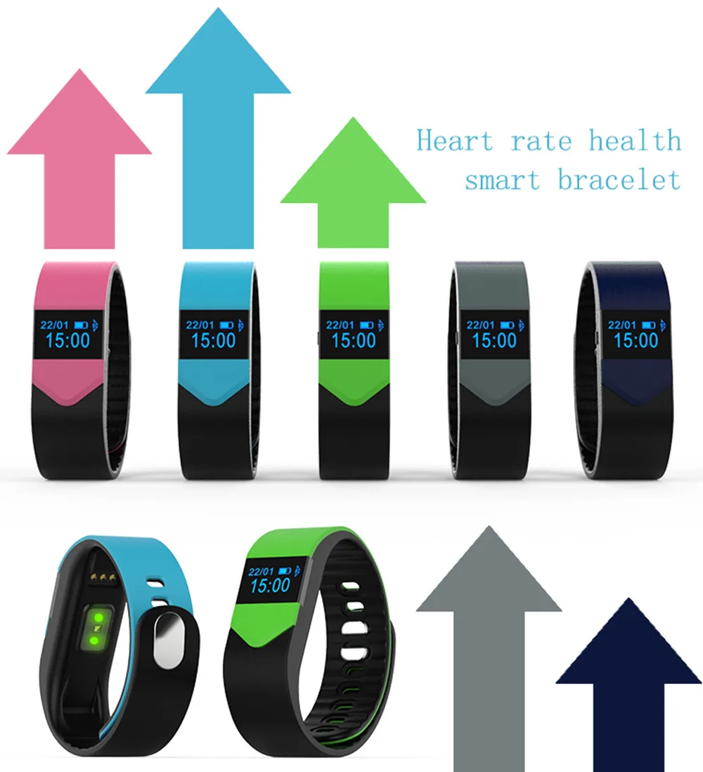 Fitness Activity Track font b Smart b font Bracelet Wristband Bluetooth Smartband Heart Rate Monitor Waterproof Fitness Activity Track font b Smart b font Bracelet Wristband Bluetooth Smartband Heart Rate Monitor Waterproof
