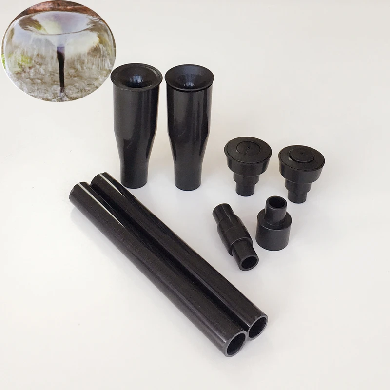 1/2" 3/4" Plastic Fountain Head Set For Garden Pond
