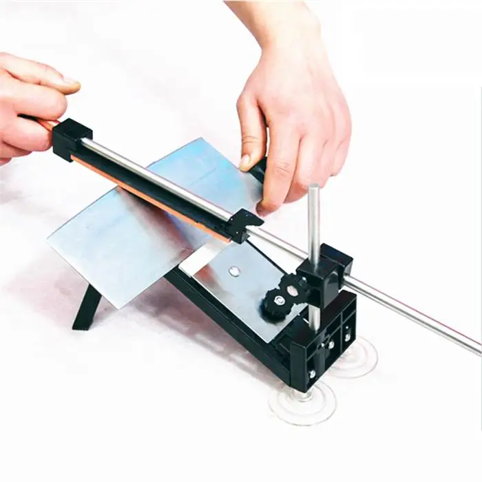 Size Knife Universal Fixed Angle Sharpener Seated Whetstone Knife Sharpener Bavarian Edge As Seen On TV Knife Sharpening Tools