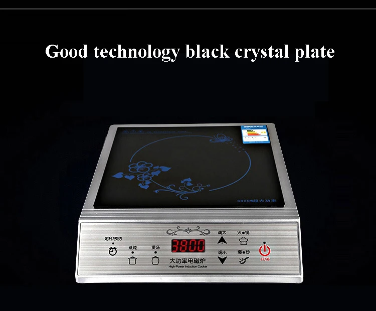 Electric Induction Cooker 3800W High Power Commercial Cooker Hob Burner Hot Pot Waterproof Kitchen Induction