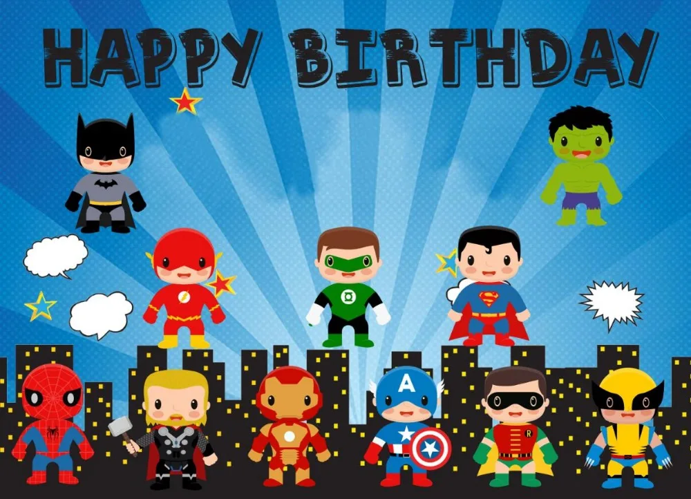 5x3ft Joyeux Anniversaire Bebe Super Heros Avengers Rayures Casque Arriere Plans Photo Studio Accessoires Decors Vinyle Aliexpress
