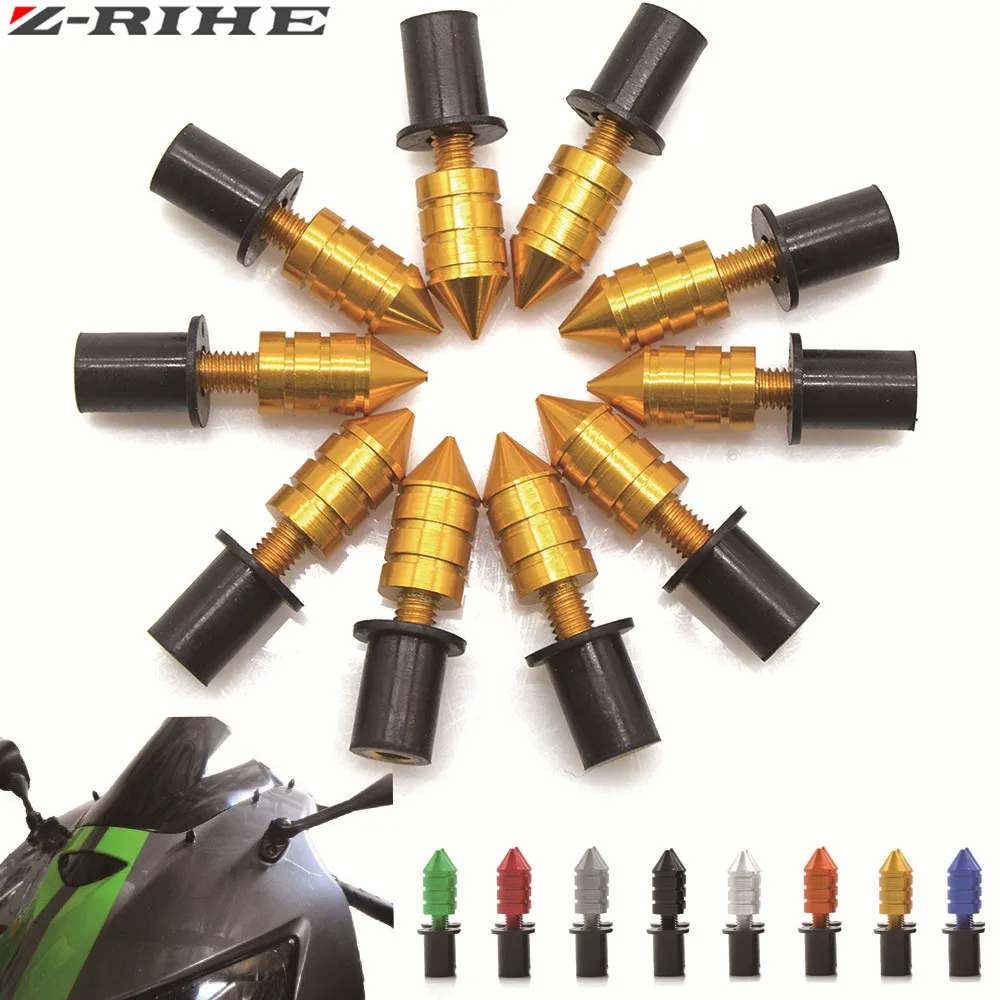 

5mm Motorcycle Windshield Windscreen Bolt Screw Nut Fastener Kit For honda cbr 600rr cbr1000 body kit 2008/cbr 1000 rr 2006 2007
