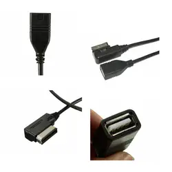 Dewtreetali автомобиля кабель Музыка Интерфейс ами MMI в USB Кабель-адаптер для Audi A3 A4 A5 A6 A8 Q5 Q7 q8 VW стайлинга автомобилей
