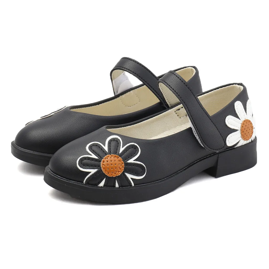 MUQGEW/Новая модная детская кожаная обувь для маленьких девочек с цветами, обувь для принцессы сандалии